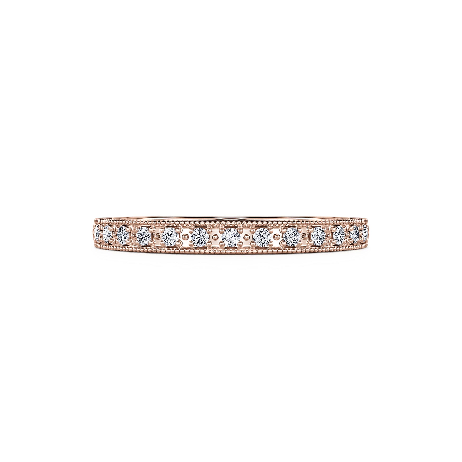 Alliance diamant or rose July 2