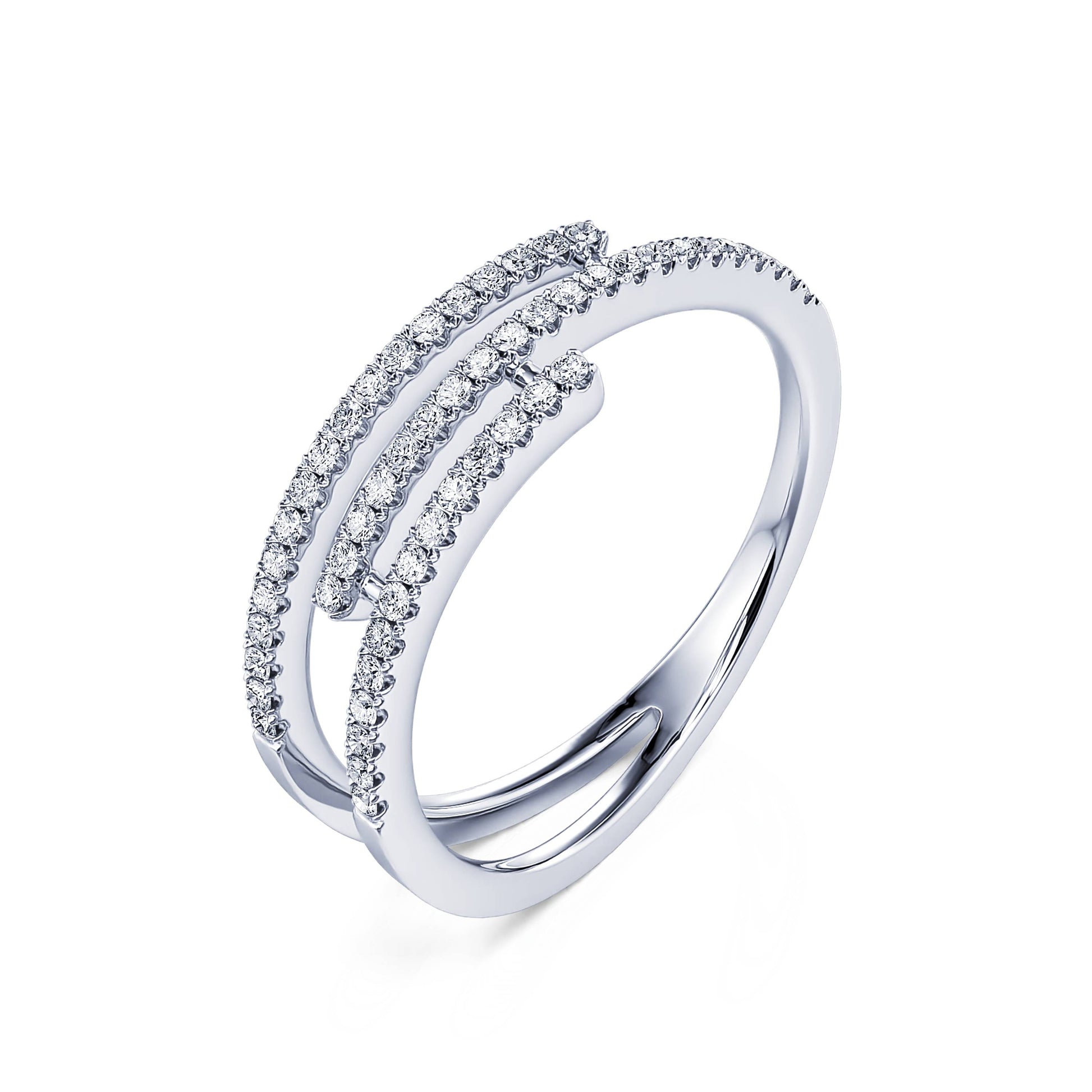 Bague platine diamant Karo 1