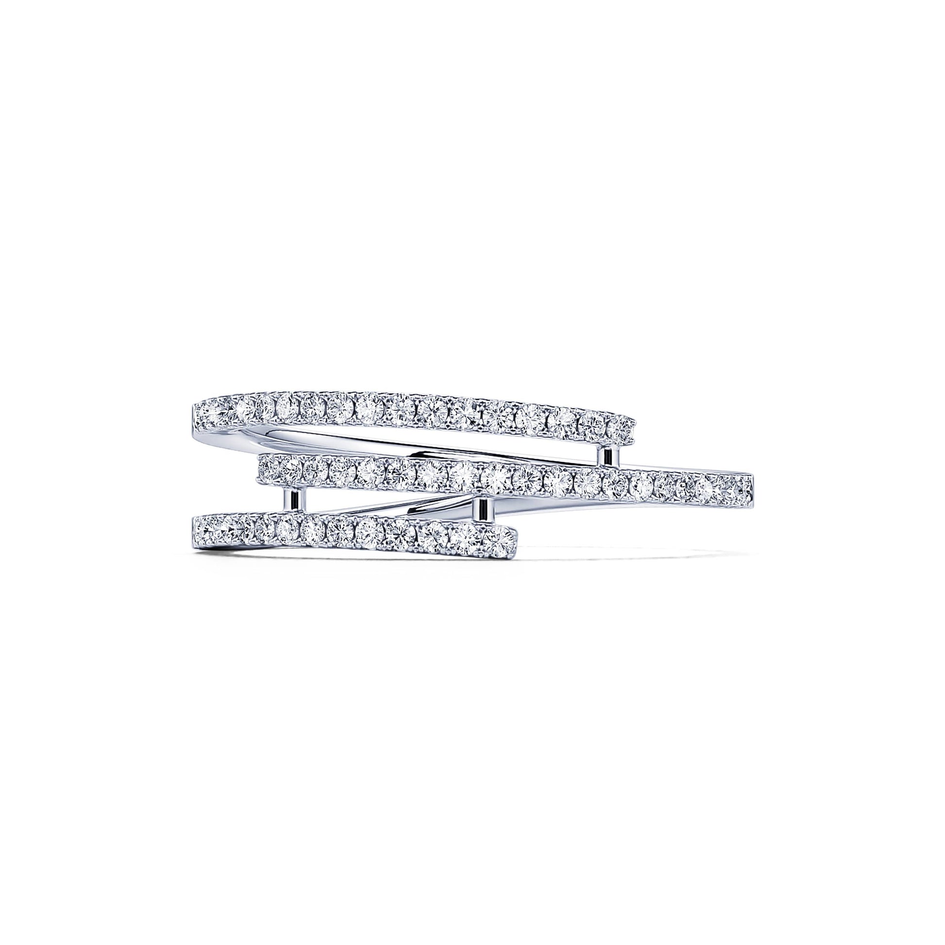 Bague platine diamant Karo 3