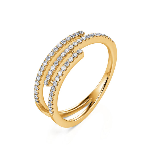 Karo&nbsp;-&nbsp;Bague or jaune diamant #1