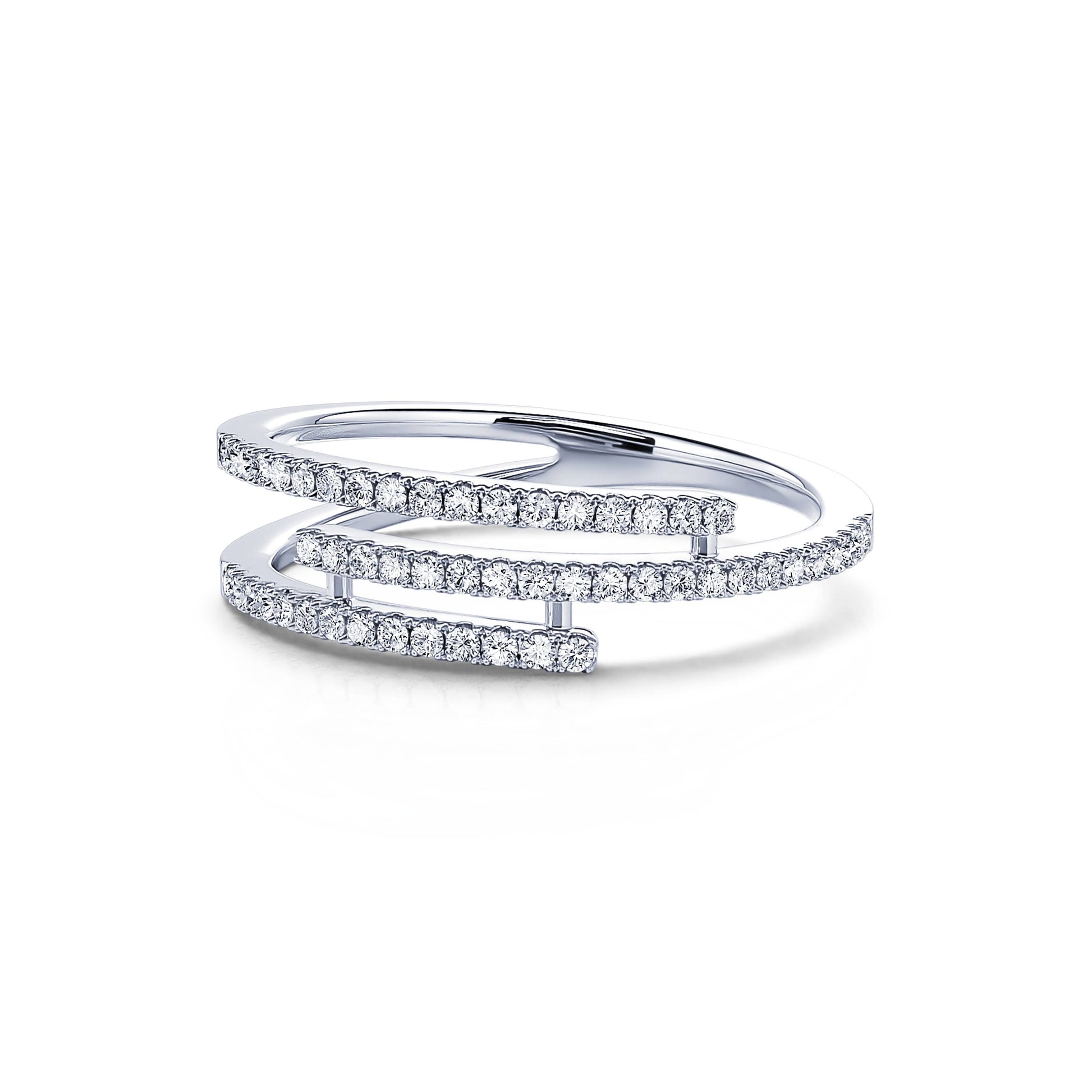 Bague platine diamant Karo 2
