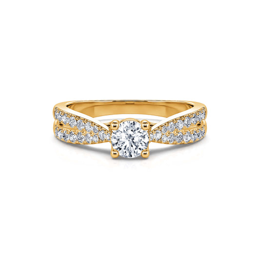 Katherine - Solitaire diamant or jaune #1