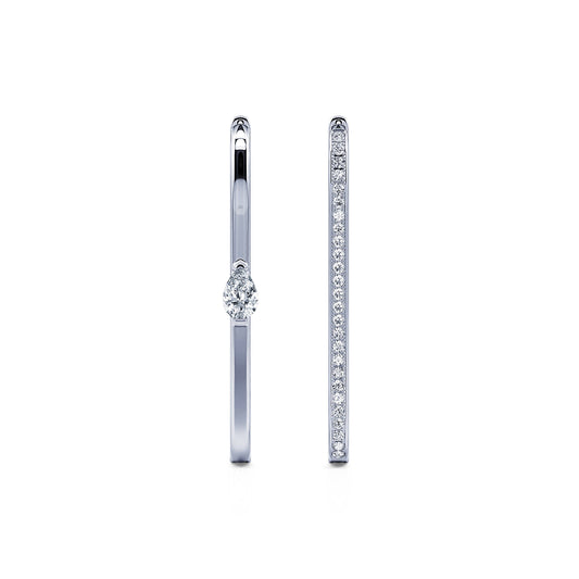 Laly M&nbsp;-&nbsp;Boucles d'oreilles or blanc #2