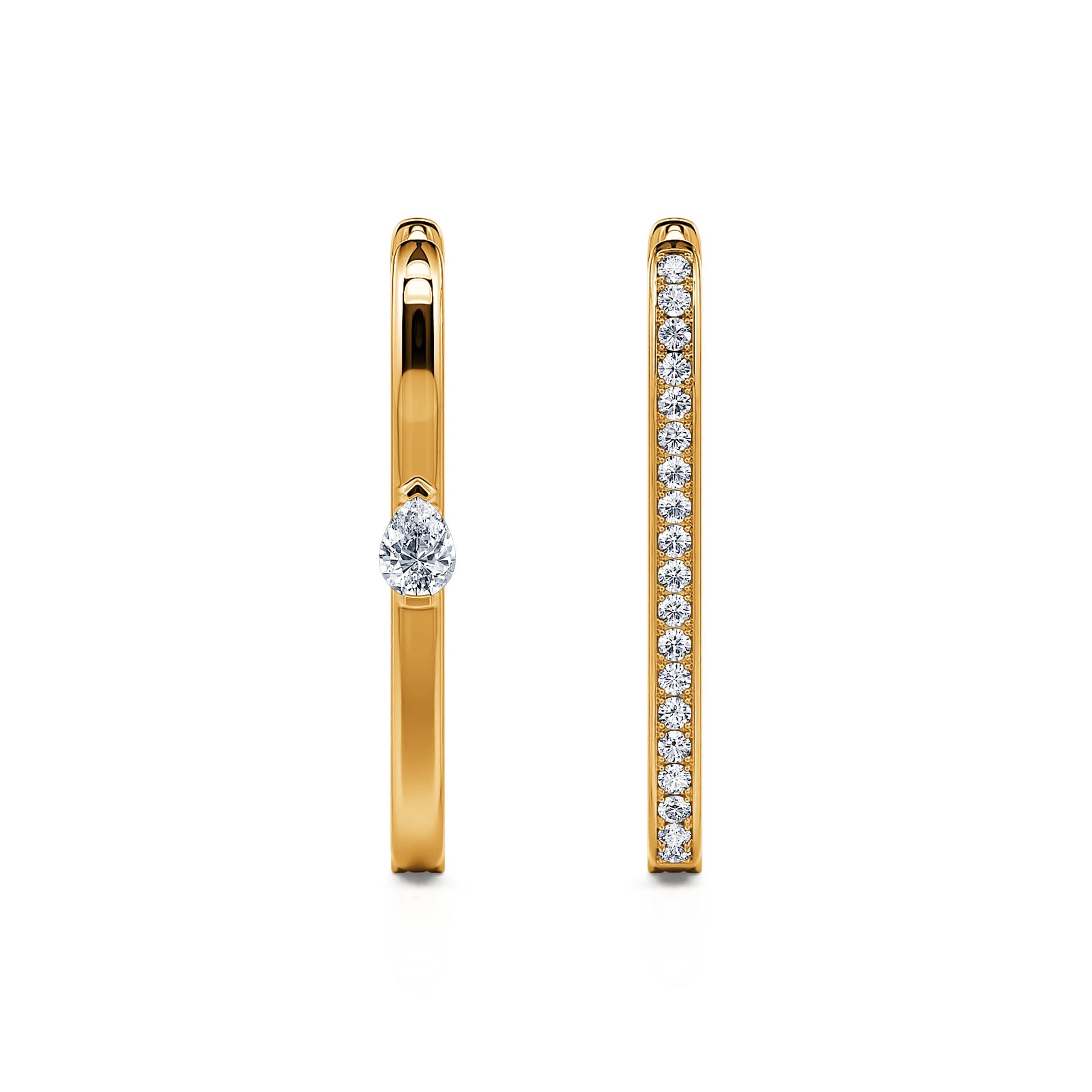 Boucles d'oreilles or jaune Laly S 2