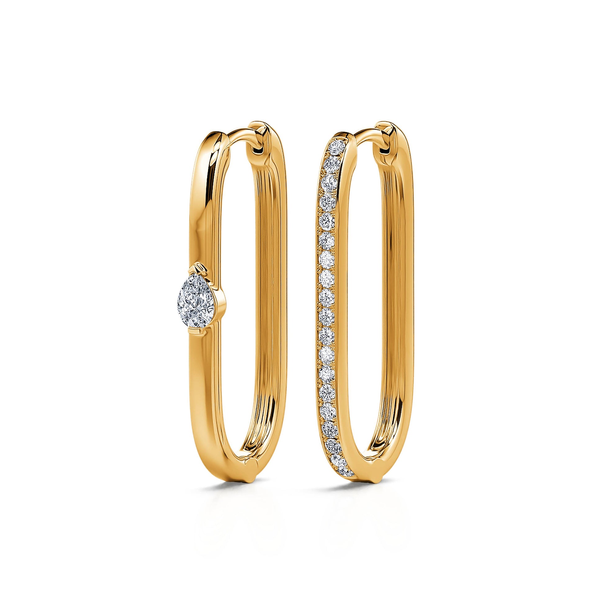 Boucles d'oreilles or jaune Laly S 4