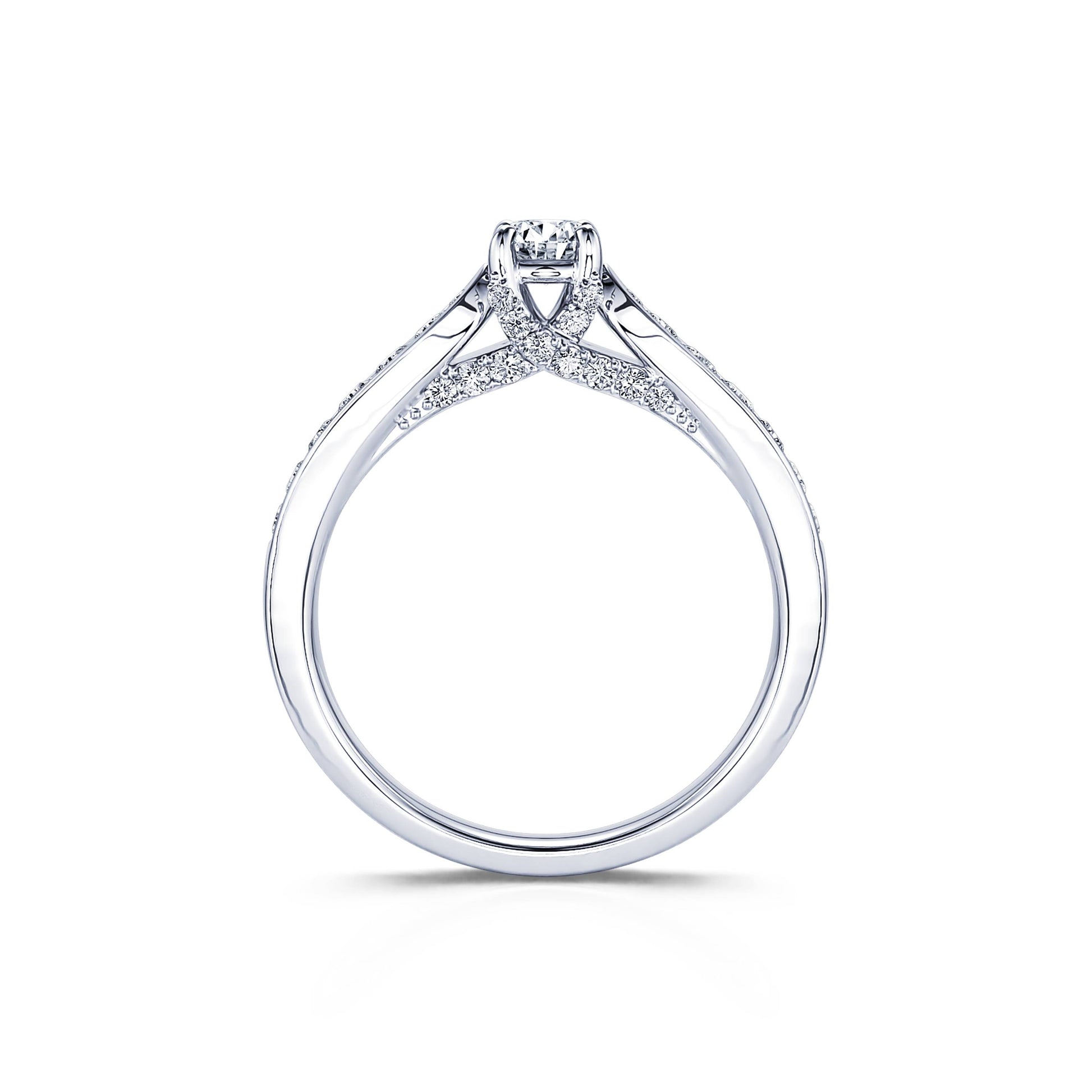 Solitaire platine diamant Laria 5