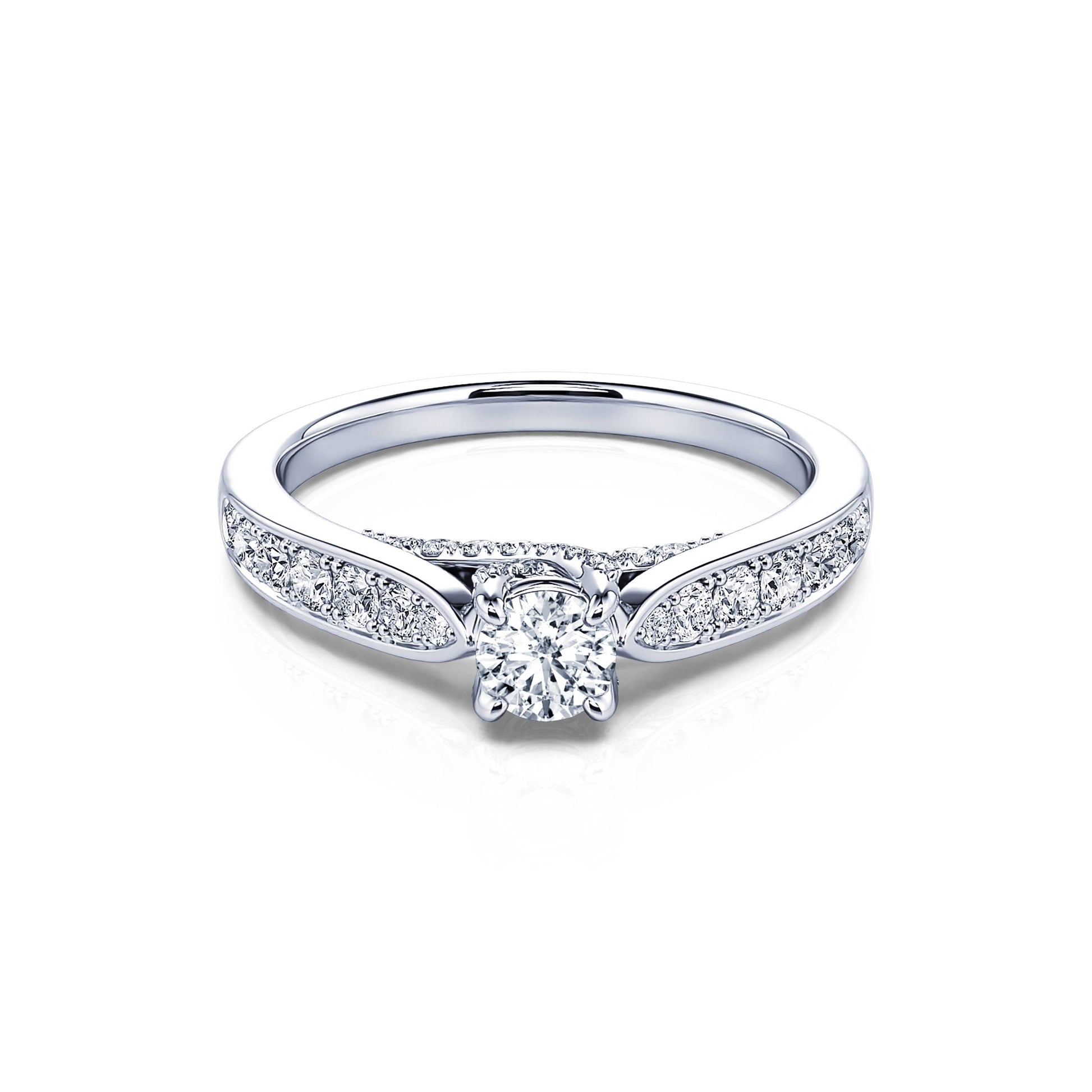Solitaire platine diamant Laria 3