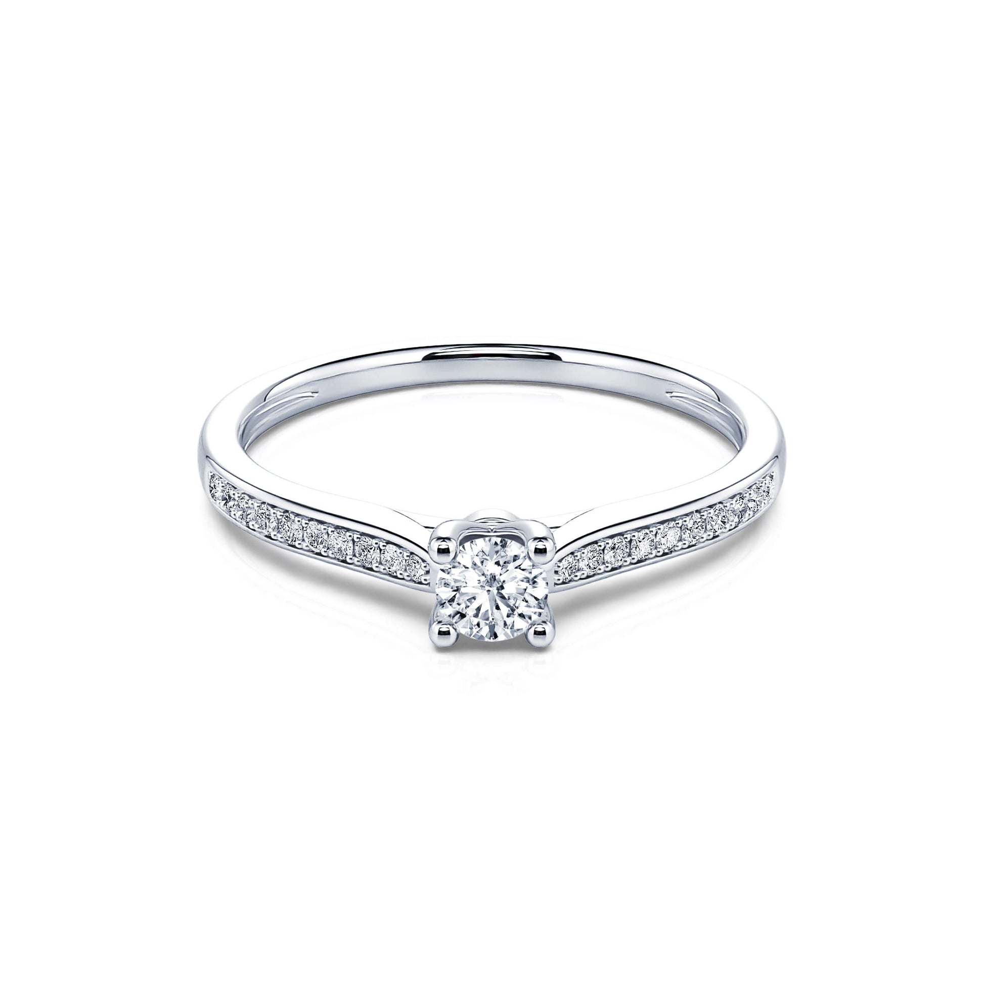 Solitaire platine diamant Lawrence 1