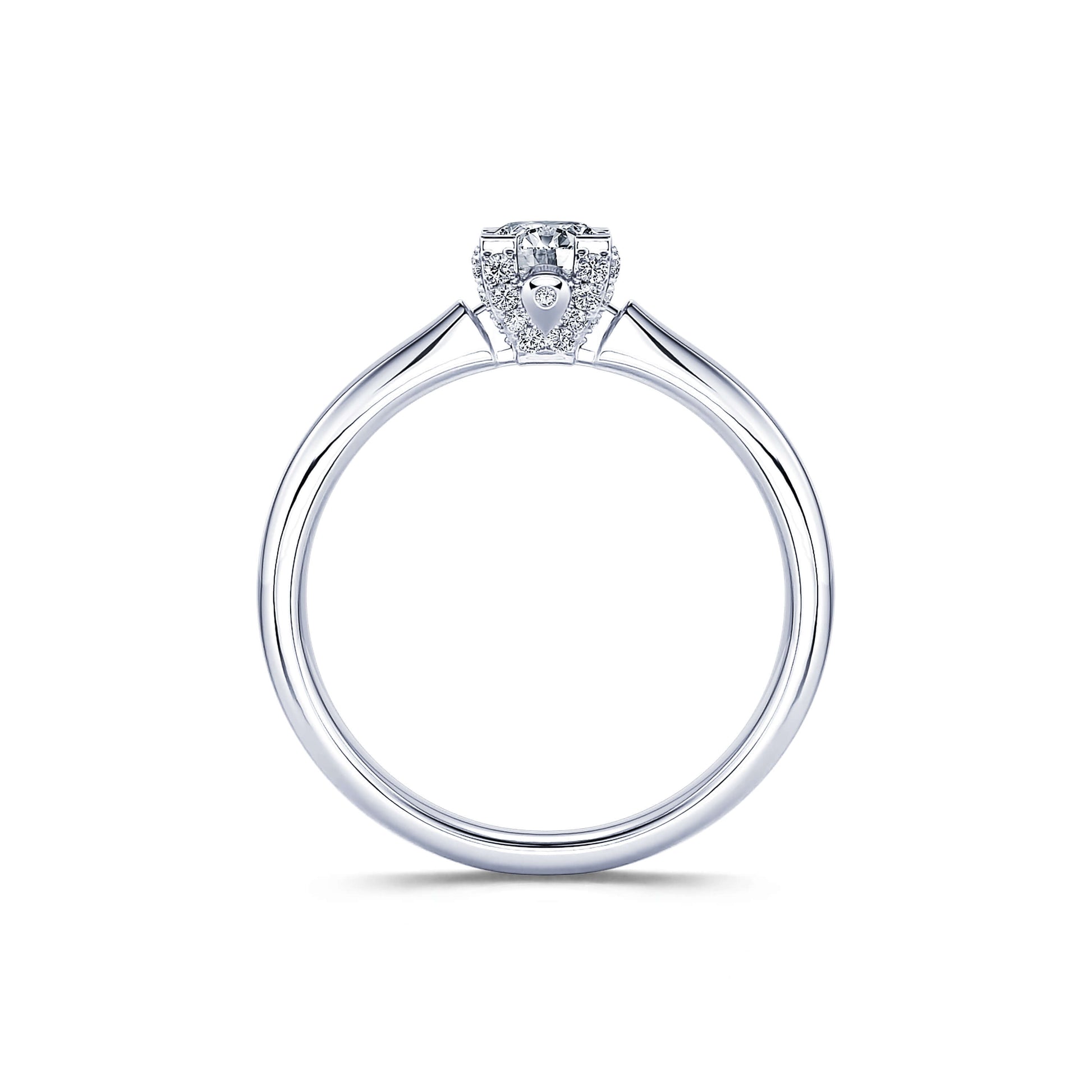 Solitaire diamant platine Léa 5