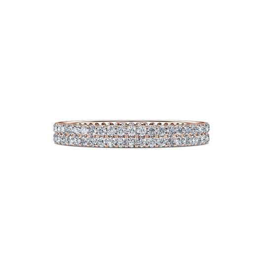 Leonor&nbsp;-&nbsp;Alliance tour complet diamant or rose #2