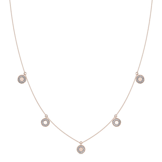 Lia&nbsp;-&nbsp;Collier or rose et diamant  #2