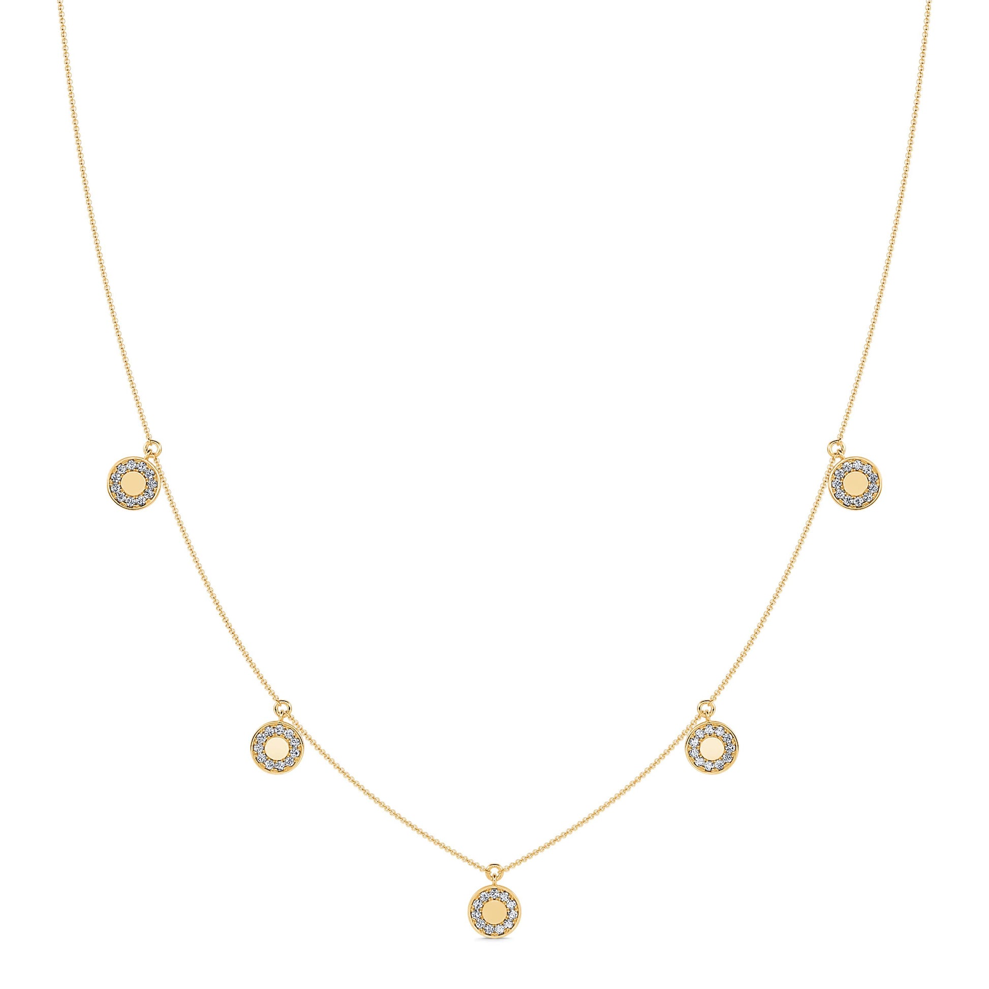 Collier or jaune et diamant  Lia 2