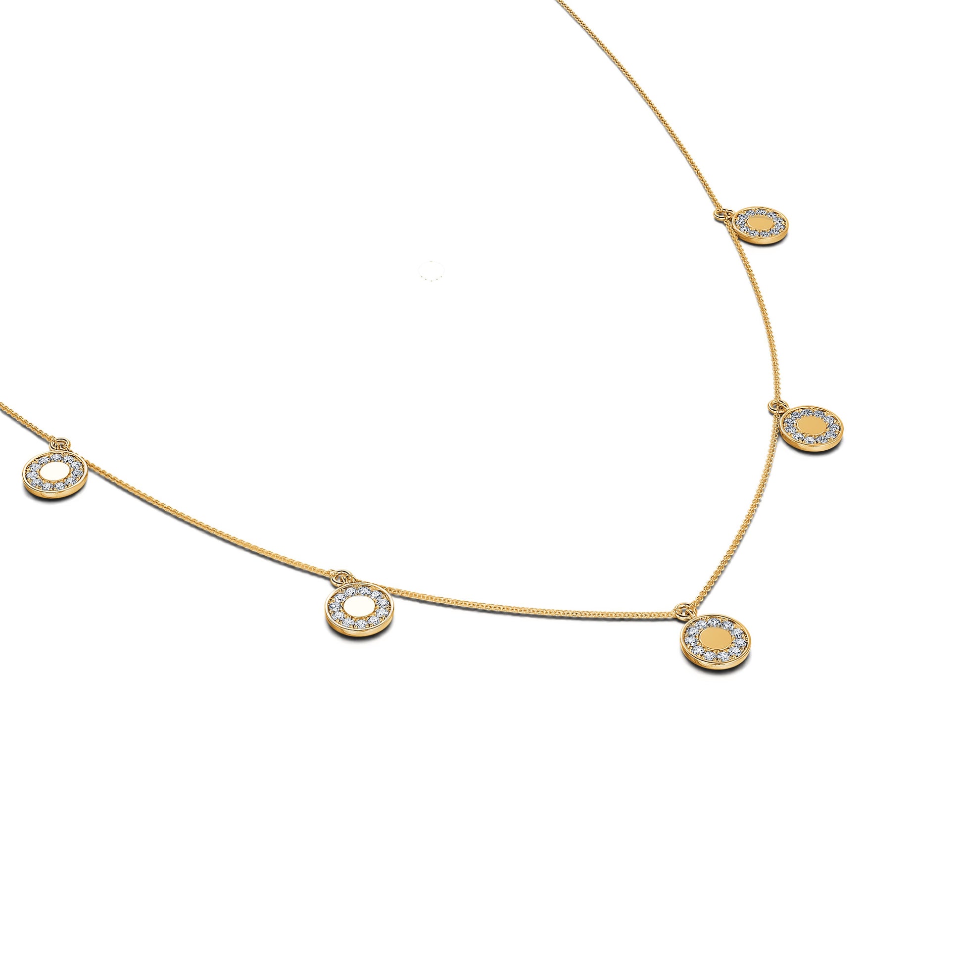 Collier or jaune et diamant  Lia 1