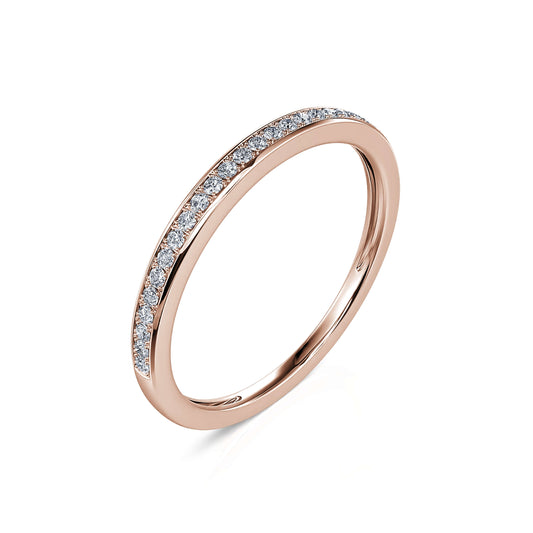 Lika&nbsp;-&nbsp;Alliance demi tour diamant or rose #1