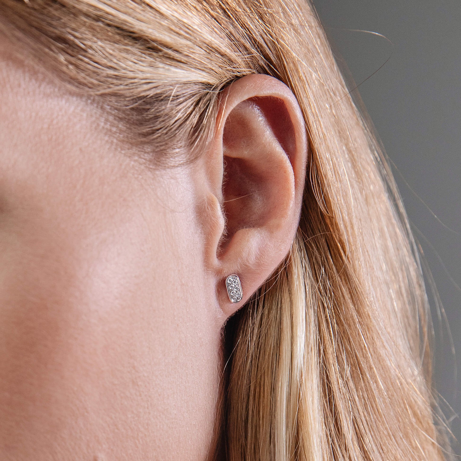Boucles d'oreilles or rose diamant Lila 5