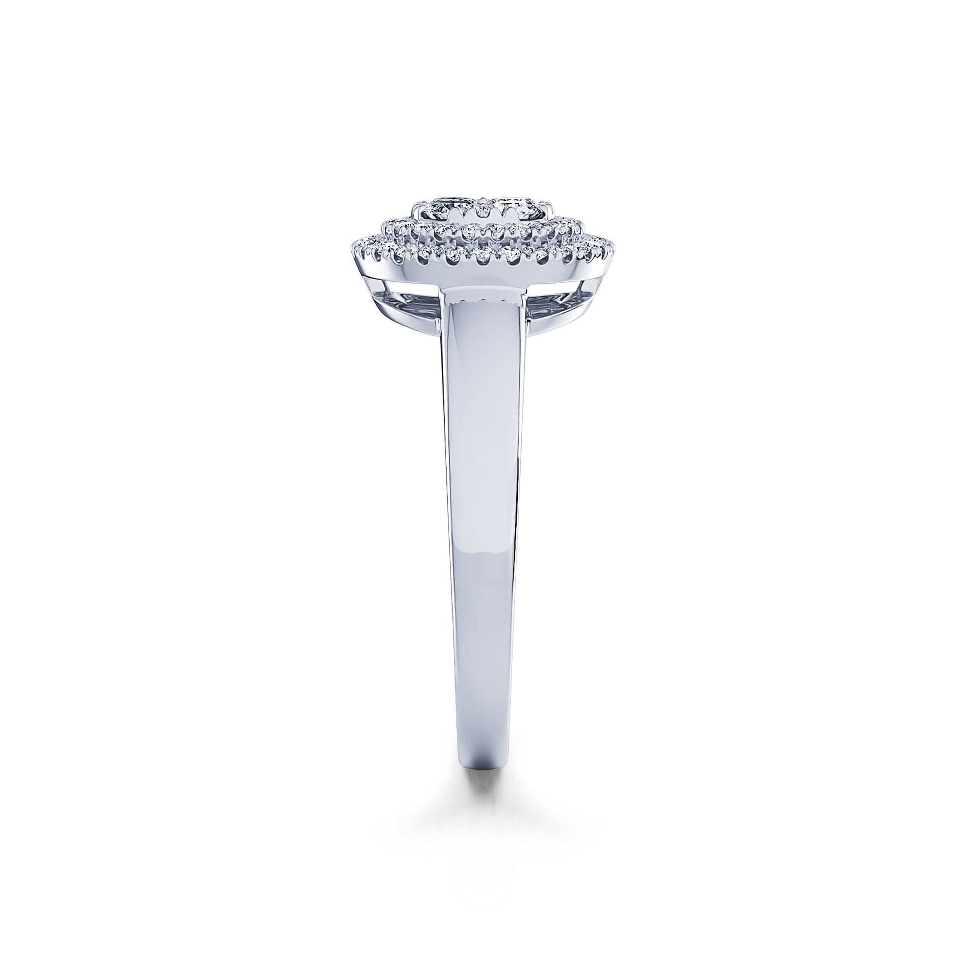 Bague de fiançailles platine soleil diamant Lio 3