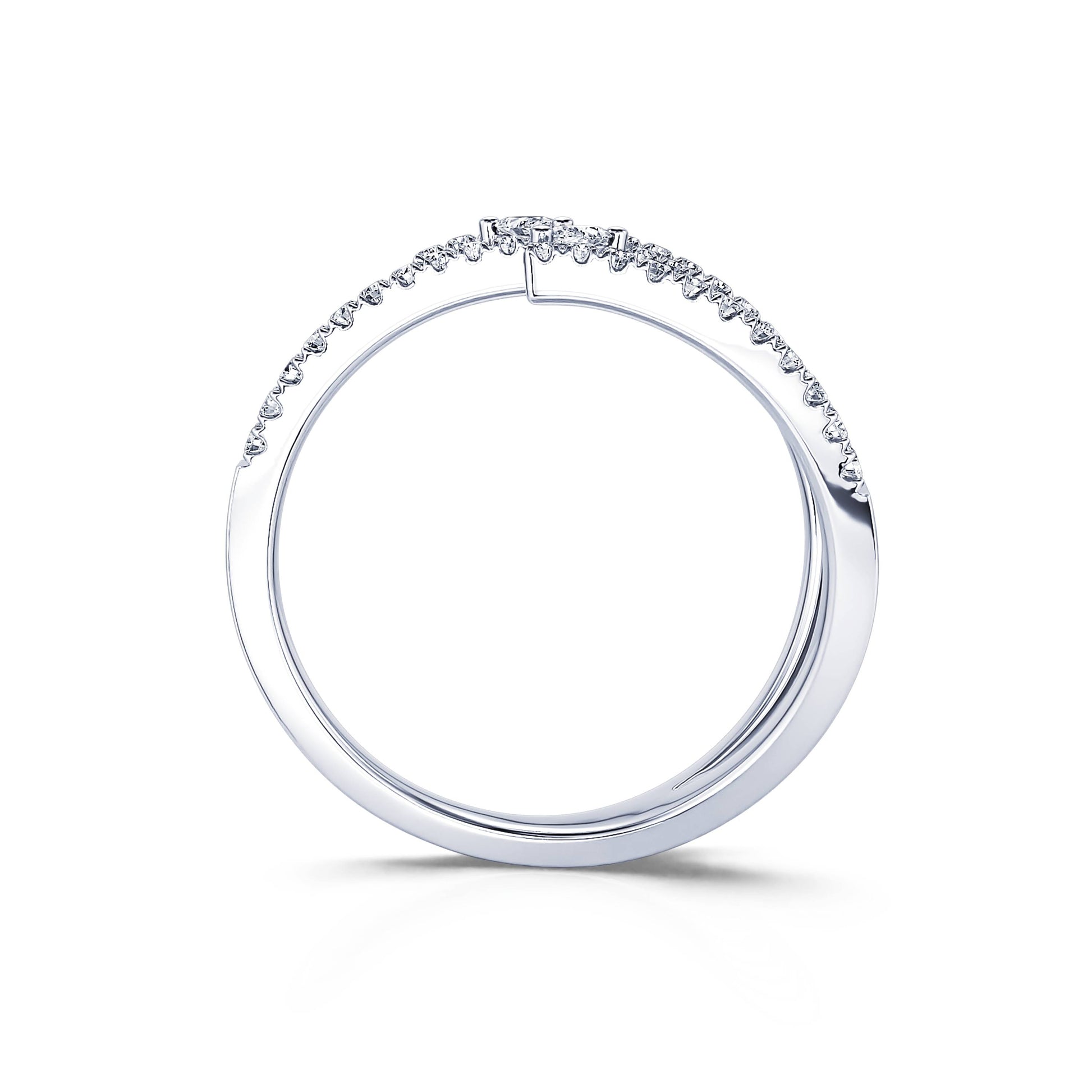 Bague diamant trois rangs or blanc Livia 4