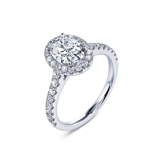 Louise Lab&nbsp;-&nbsp;Bague de fiançailles platine diamant de synthèse #2