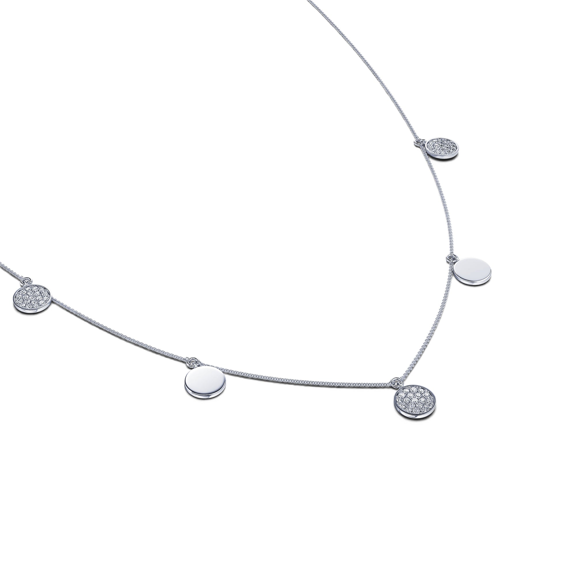 Collier or blanc et diamant  Louna 1