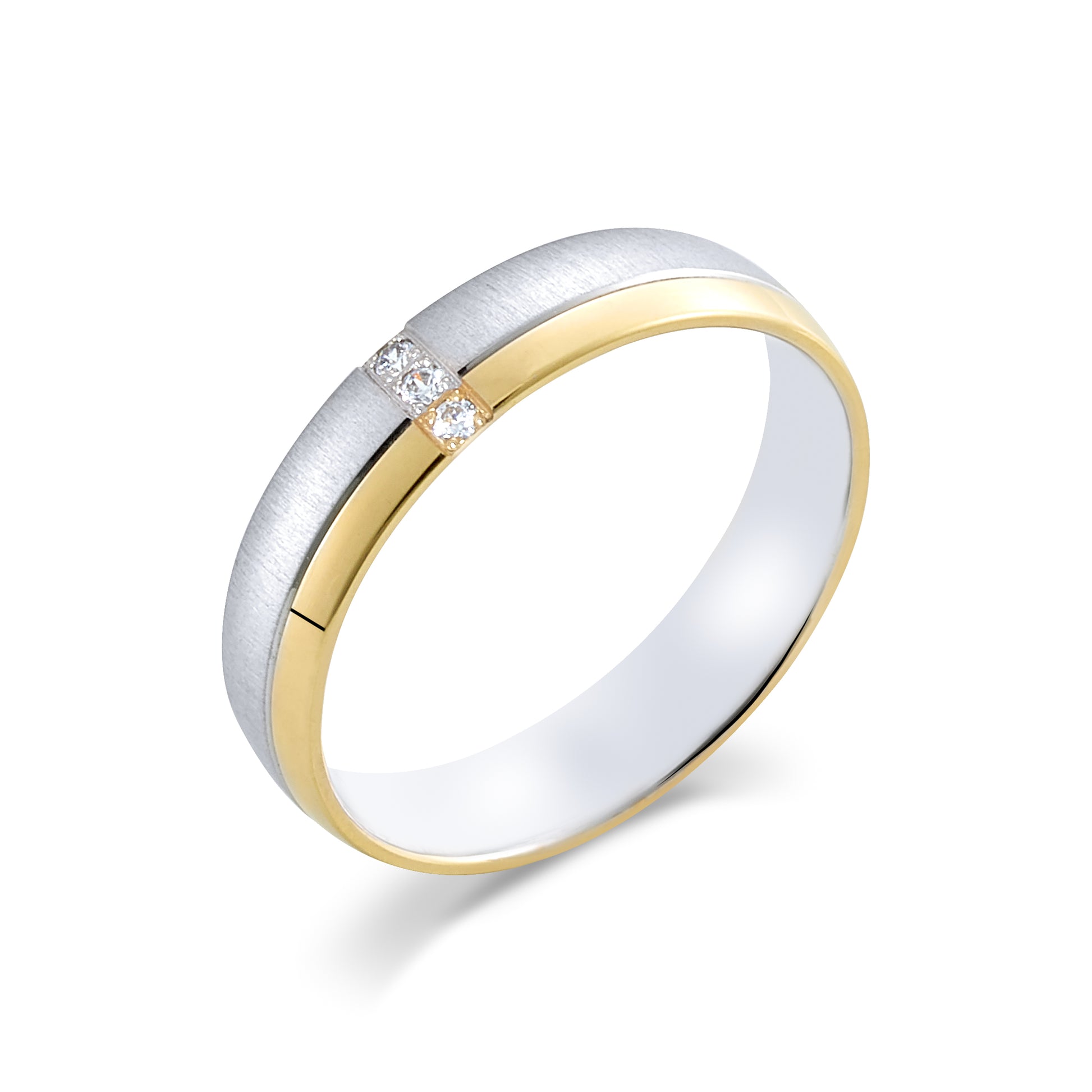 Alliance or blanc et or jaune Lucie 1
