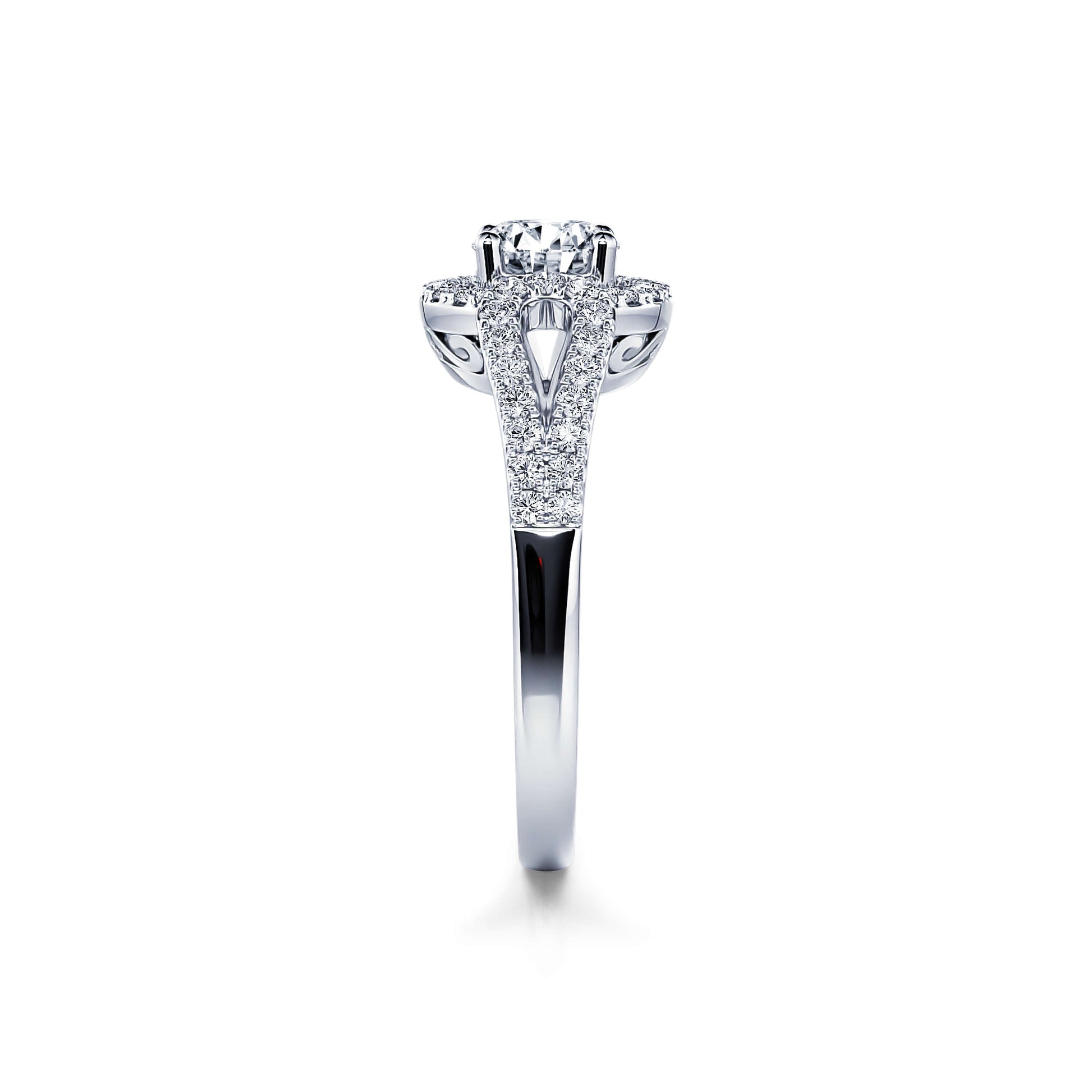 Bague de fiançailles platine diamant Lyna 3