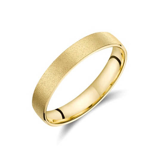 Maddy - Alliance ruban sablée or jaune #1