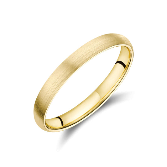 Mailis - Alliance demi jonc brossée or jaune #1