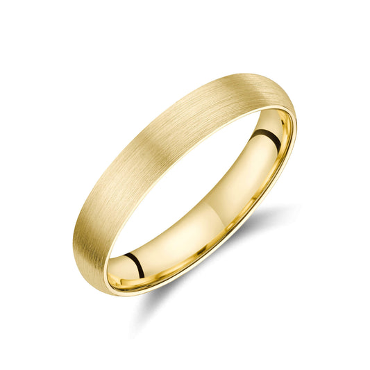 Mailis - Alliance demi jonc brossée or jaune #2
