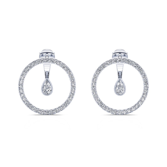 Malia&nbsp;-&nbsp;Boucles d'oreilles or blanc #1