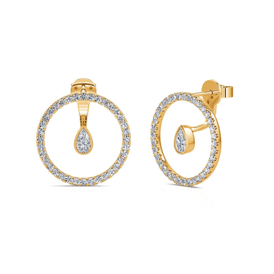 Malia - Boucles d'oreilles or jaune #2