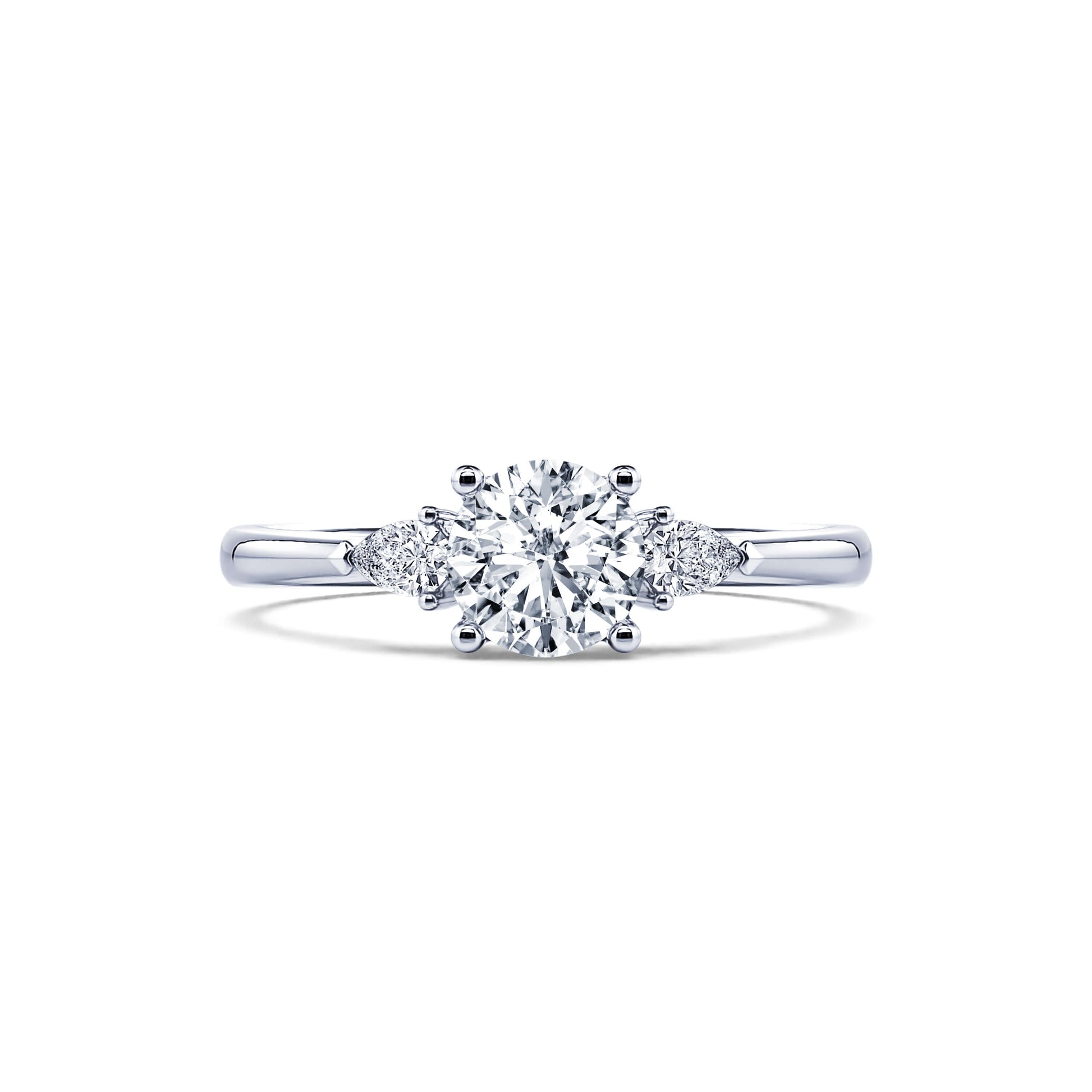 Solitaire diamant de synthèse en platine Maylis Lab 1
