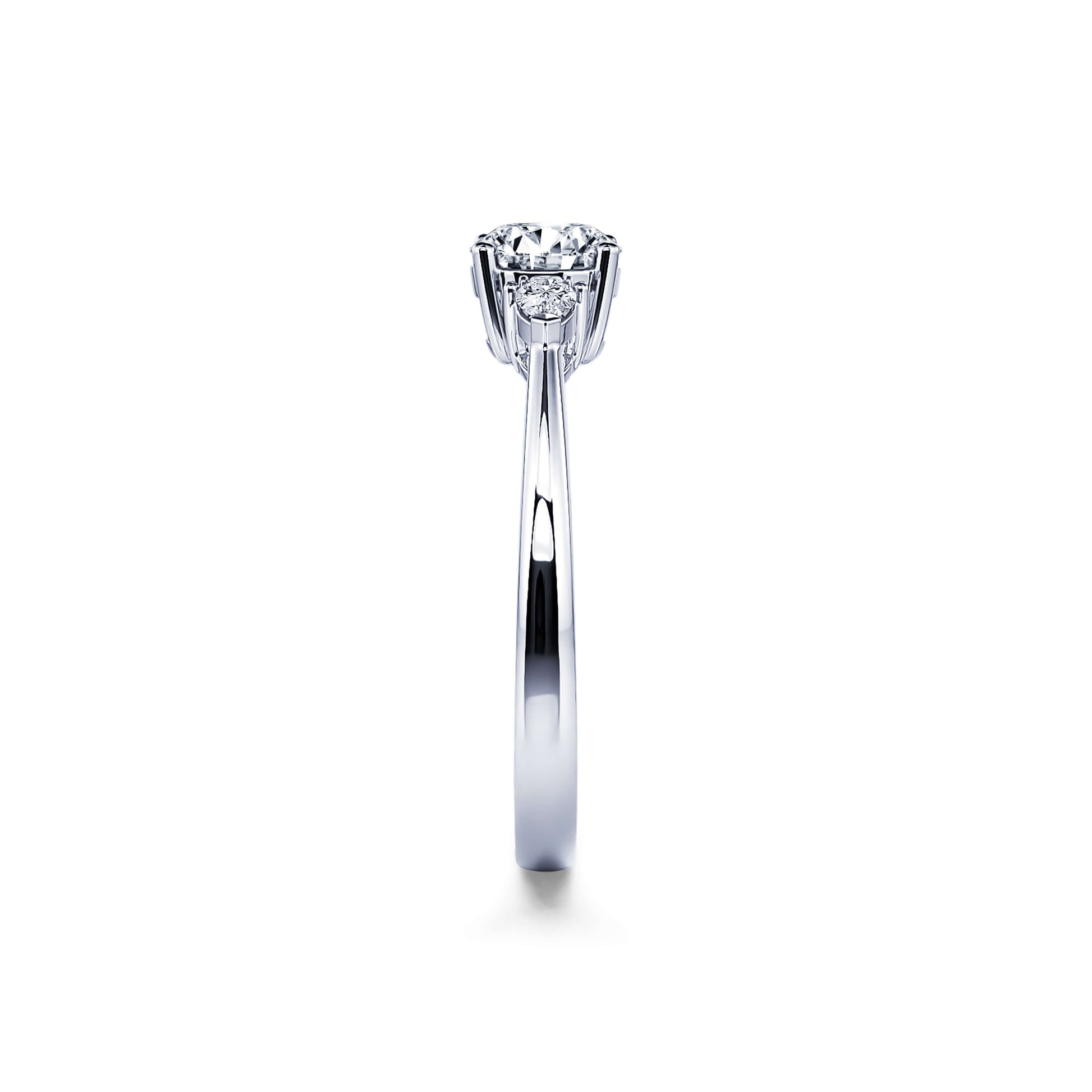 Solitaire diamant de synthèse en platine Maylis Lab 4