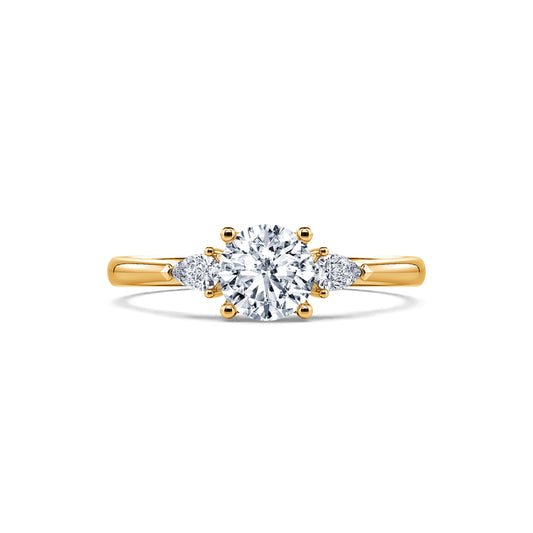Maylis Lab&nbsp;-&nbsp;Solitaire diamant de synthèse en or jaune #1