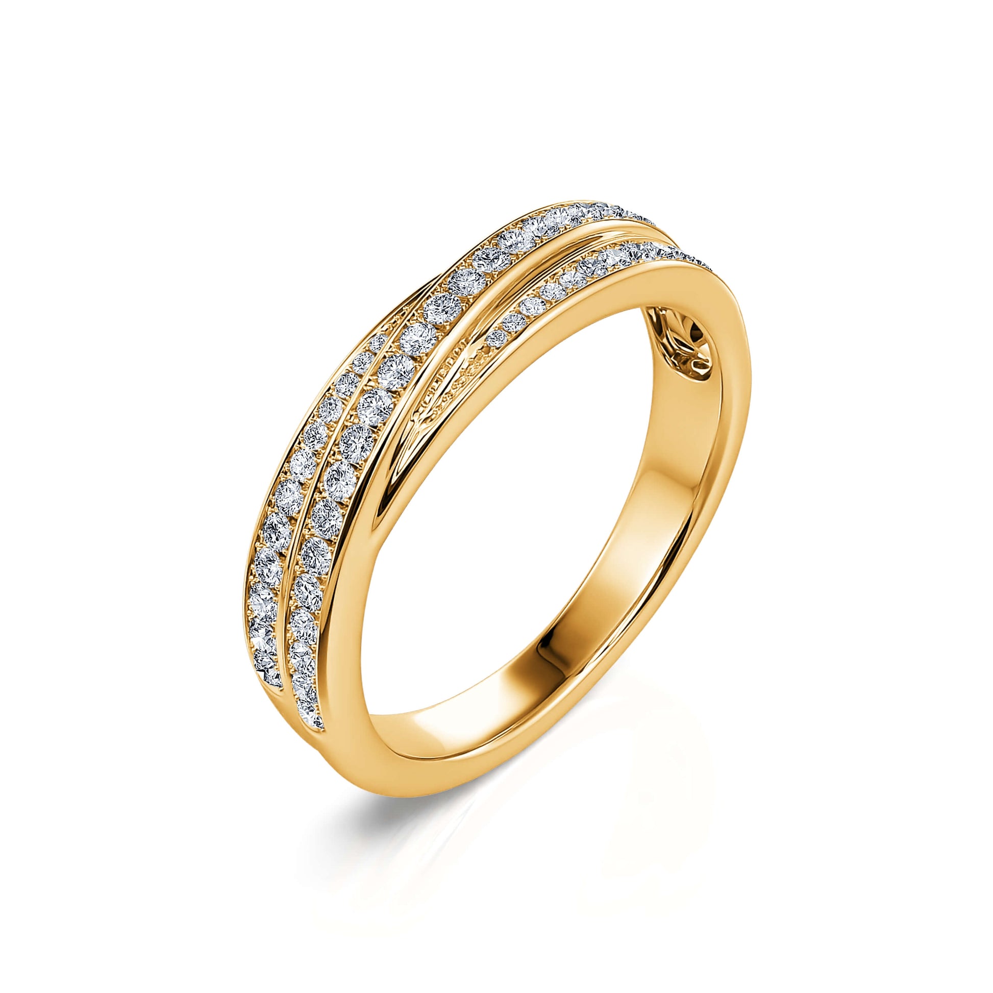 Alliance or jaune diamant Melie 1