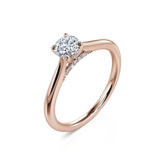 Misha&nbsp;-&nbsp;Solitaire diamant or rose #2