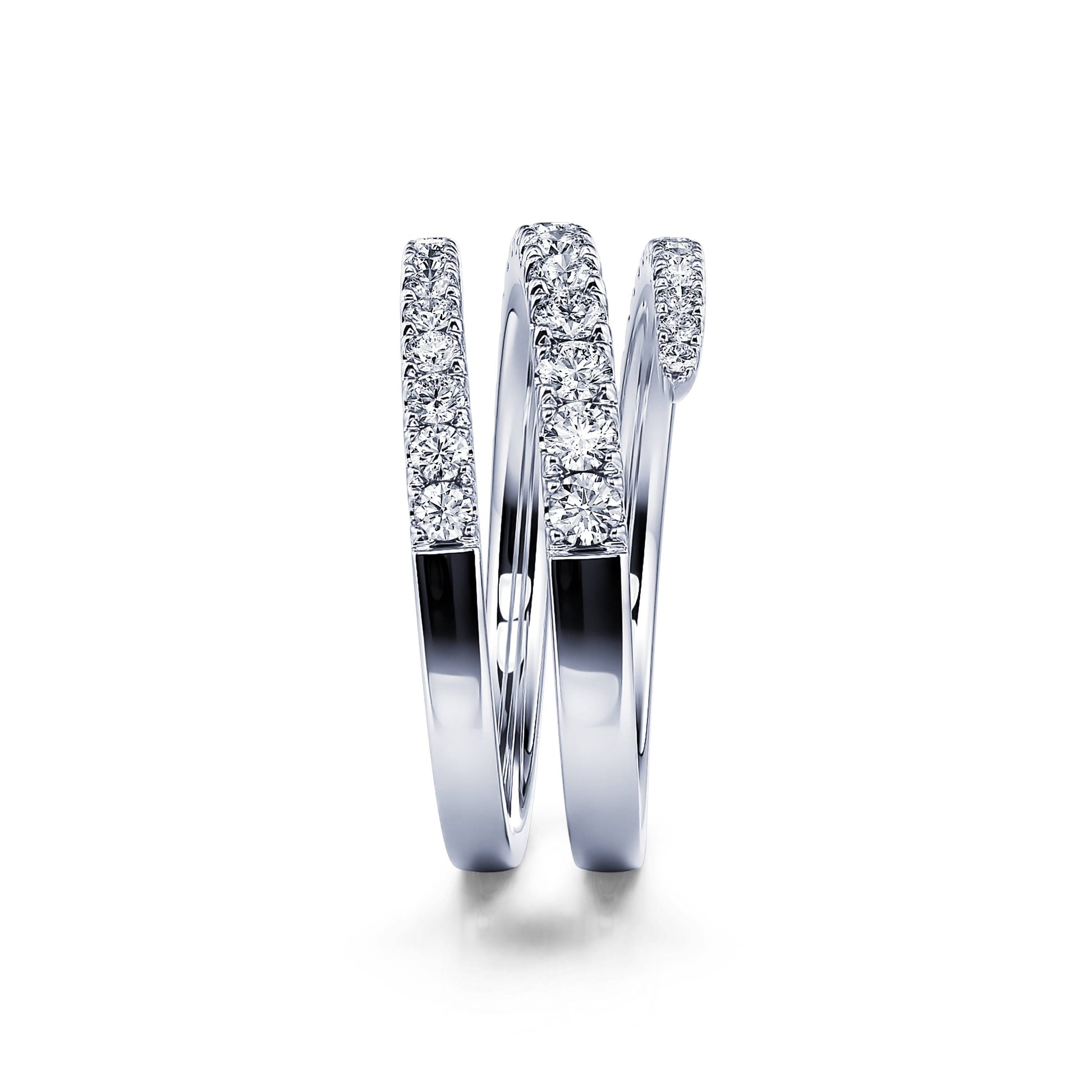 Bague serpent diamant et or blanc Molly 4