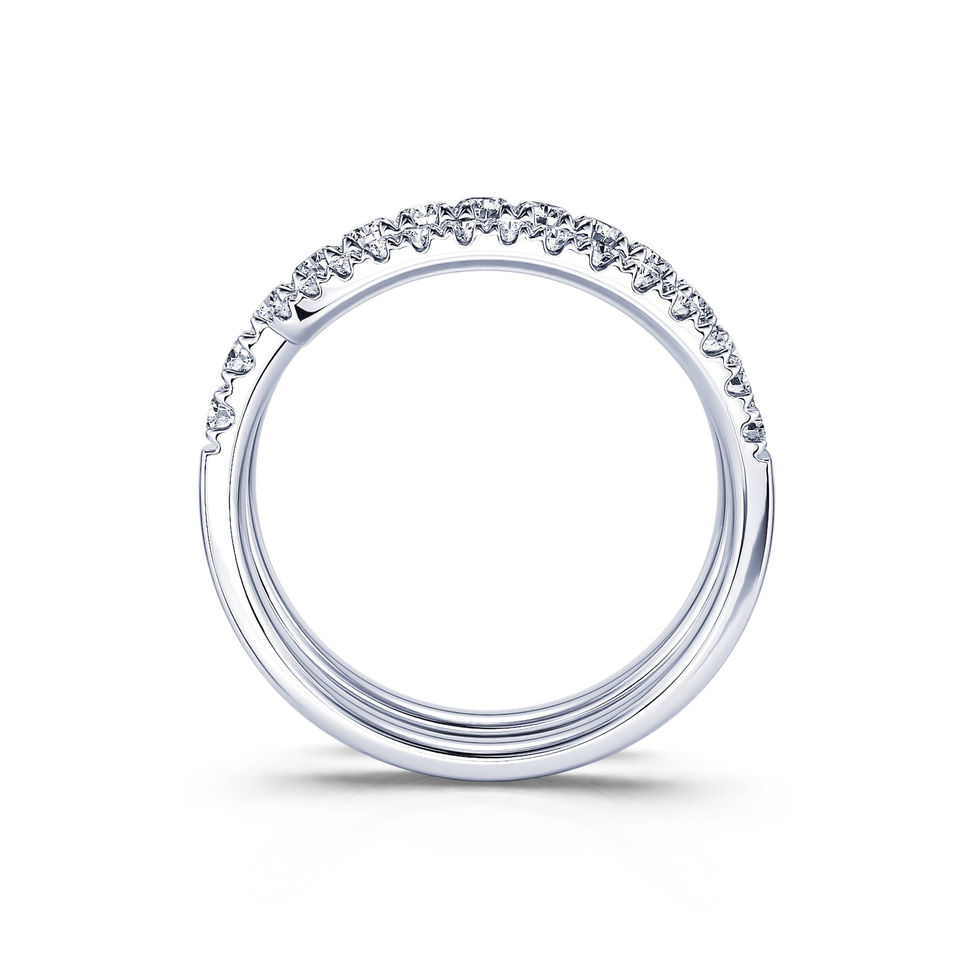 Bague serpent diamant et or blanc Molly 3
