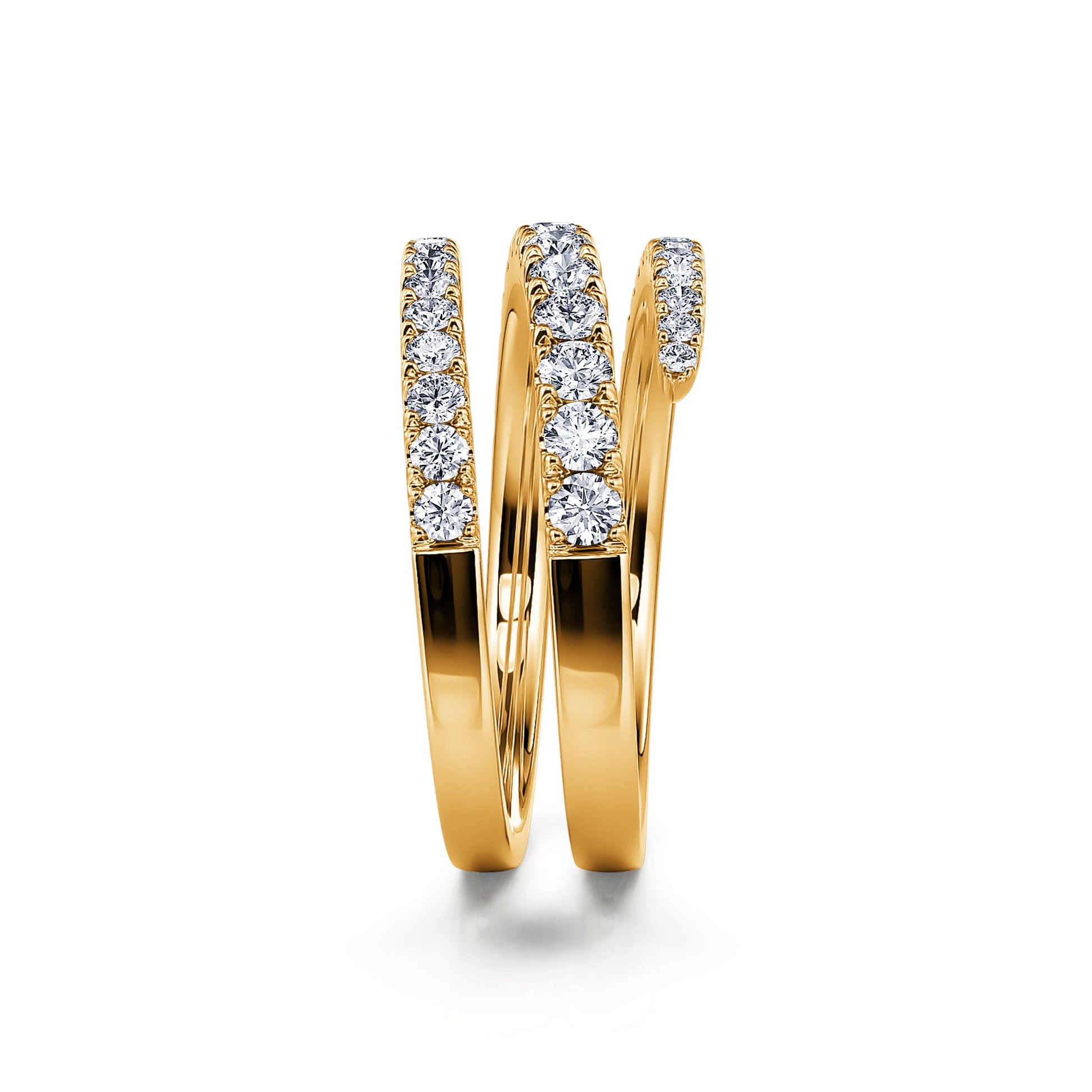 Bague serpent diamant et or jaune Molly 3