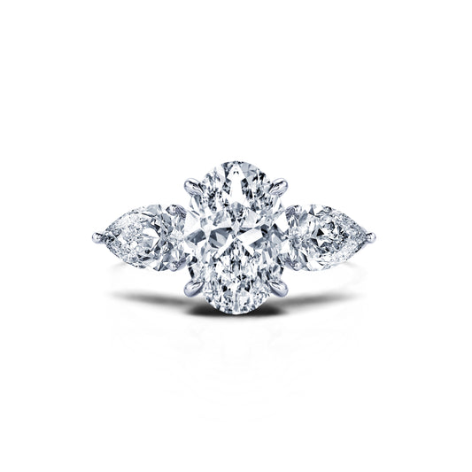 Morgan Lab&nbsp;-&nbsp;Bague de fiançailles platine diamant de synthèse #1