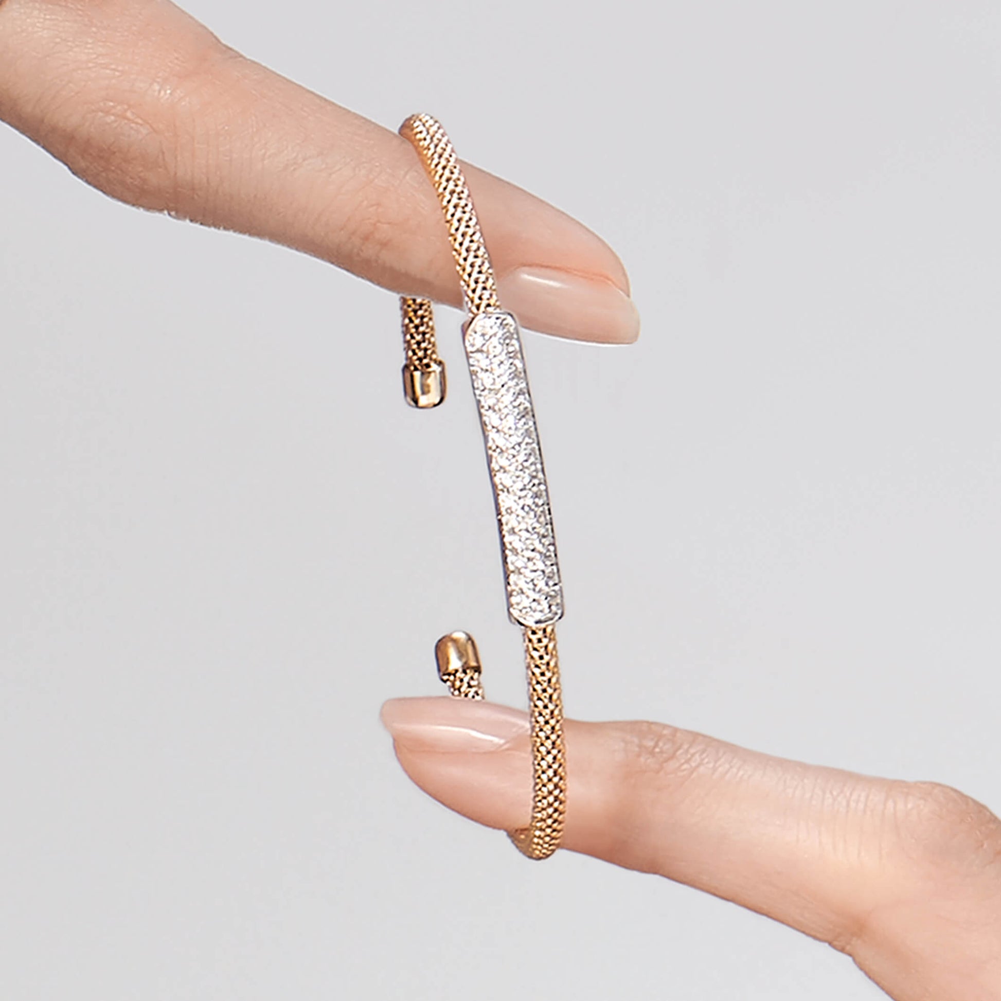 Bracelet jonc diamant or jaune Muse 6