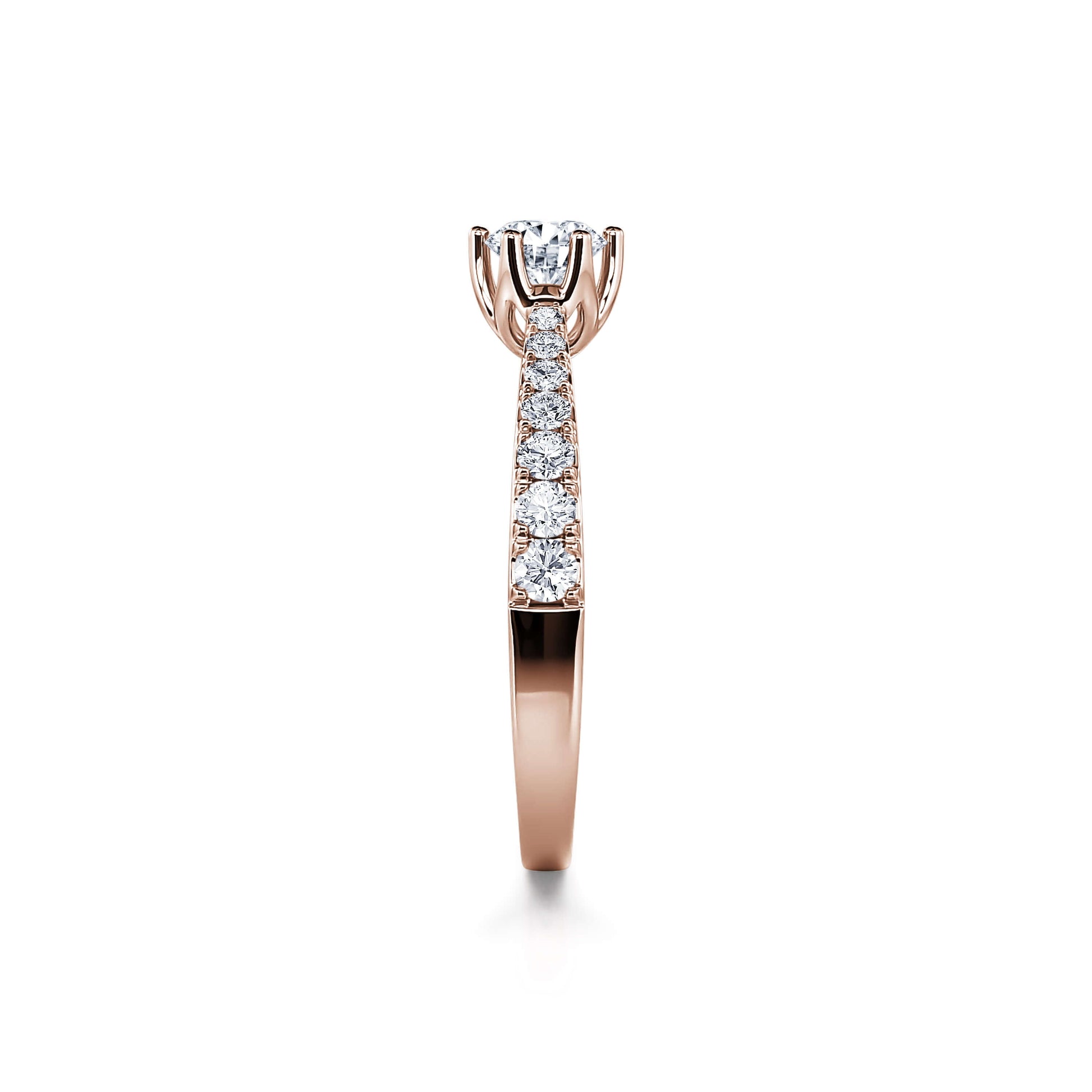 Offrez Pendentif pour femme Fernley en Or Rose 18k Diamant 0.12 Carats Offrez Pendentif pour femme Fernley en Or Rose 18k Diamant 0.12 Carats