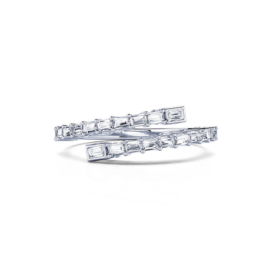 Naja&nbsp;-&nbsp;Bague serpent diamant emeraude or blanc #2