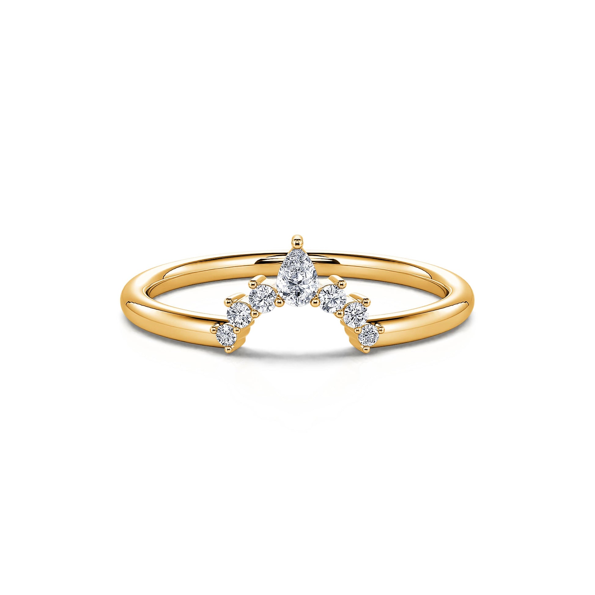Alliance diamant or jaune Niki 4