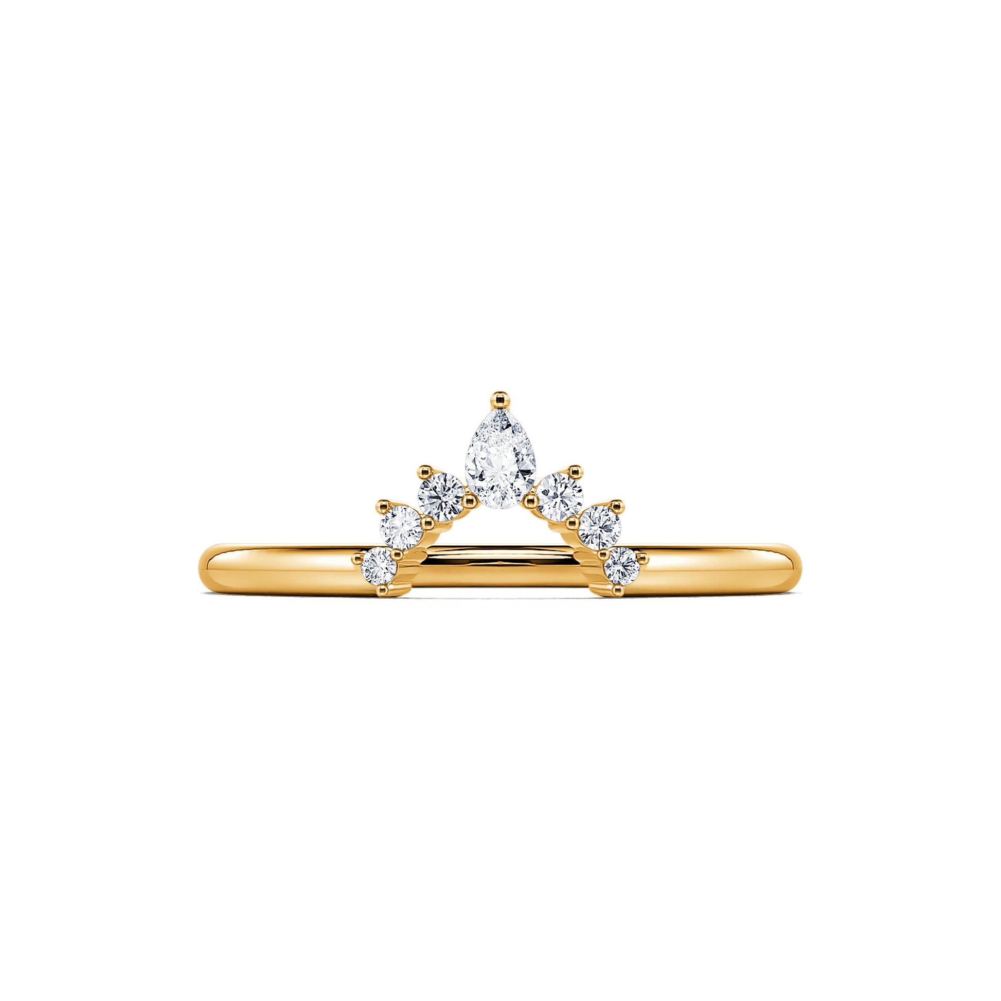 Alliance diamant or jaune Niki 2