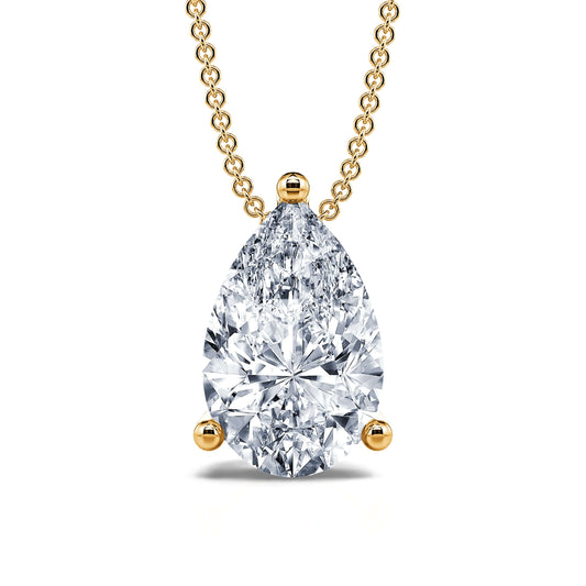 Noa L&nbsp;-&nbsp;Pendentif goutte diamant poire or jaune #2