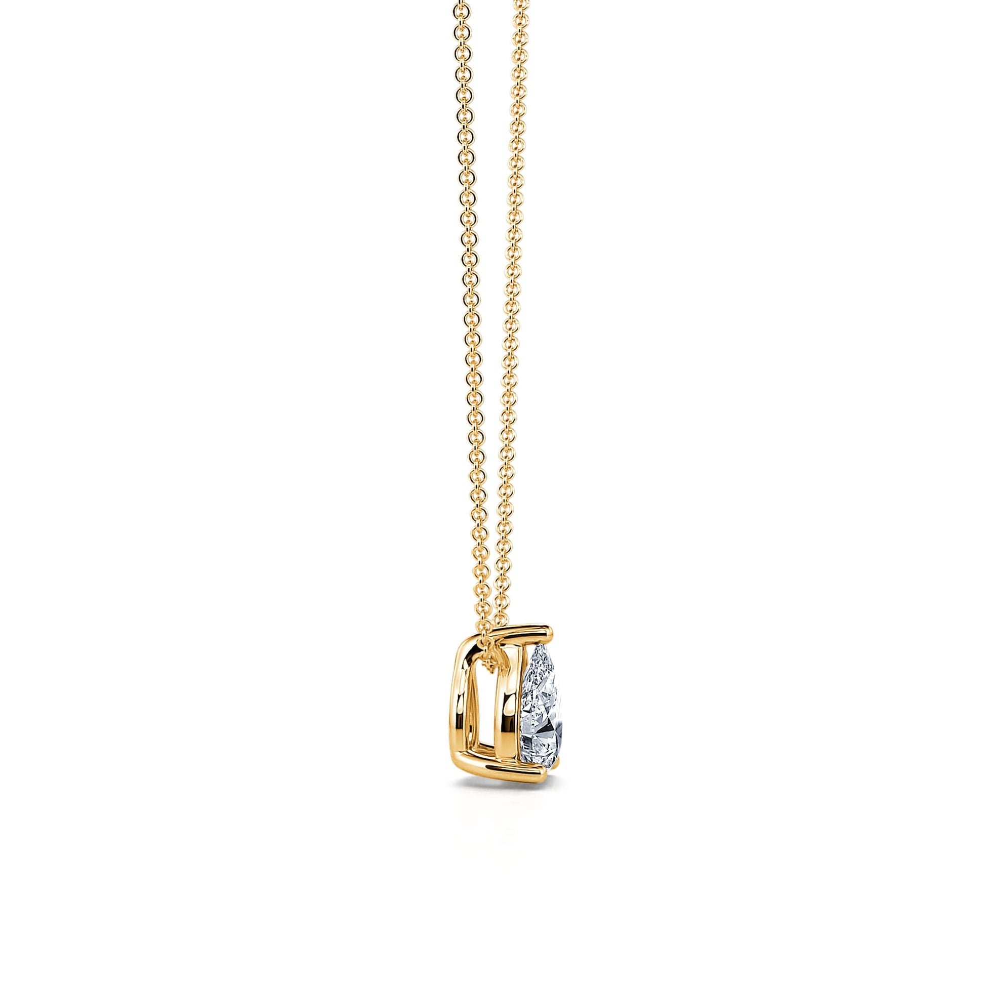 Pendentif goutte diamant poire or jaune Noa S 3