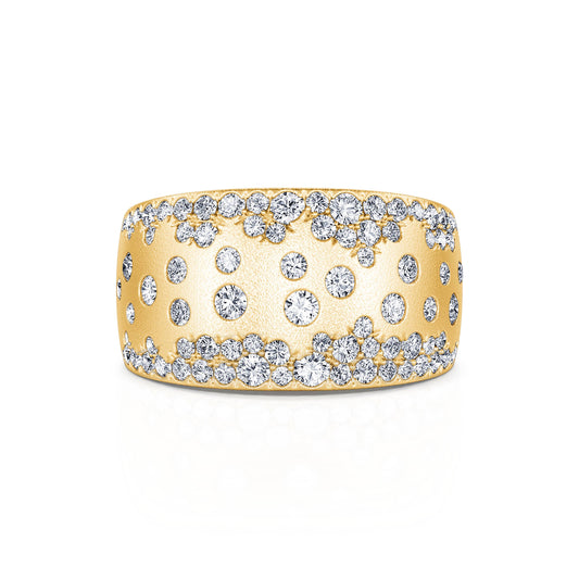 Paige L&nbsp;-&nbsp;Bague or jaune parsemée diamant #2