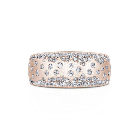 Paige M&nbsp;-&nbsp;Bague or blanc parsemée diamant #2