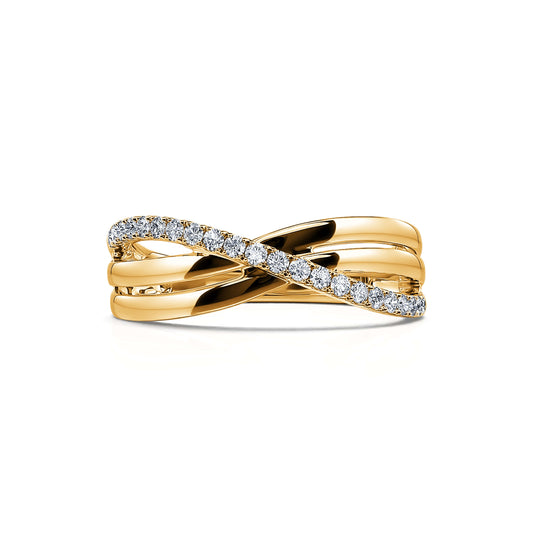 Pamela - Alliance or jaune diamant #2