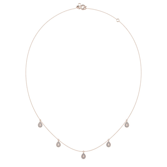 Polly - Collier or rose et diamants #2